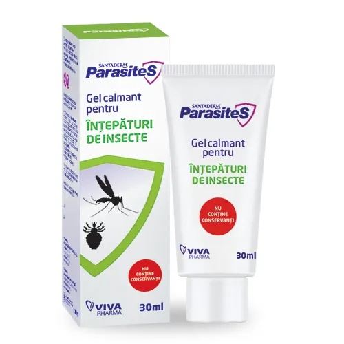 Santaderm Parasites gel impotriva intepaturilor de insecte x 30ml