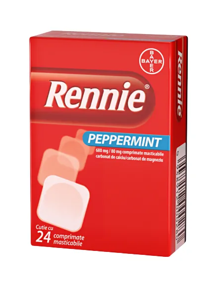 Rennie Peppermint x 24 comprimate masticabile