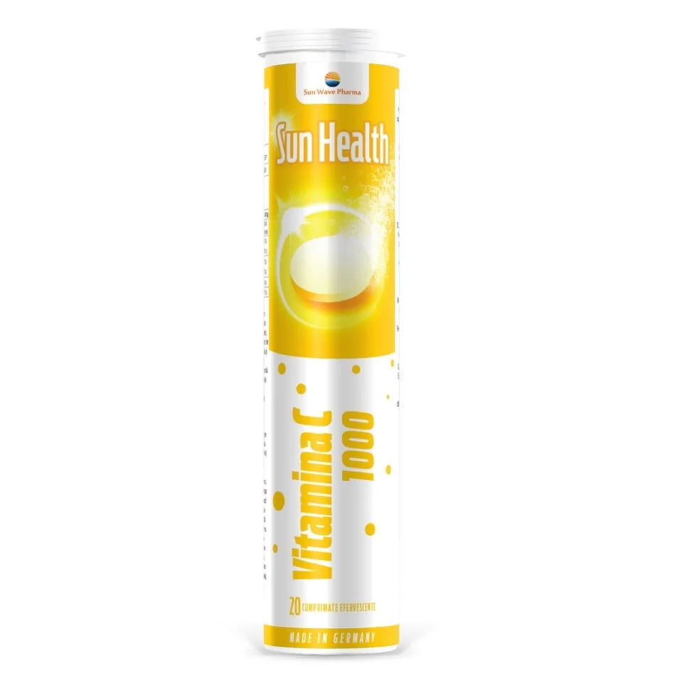 SUN HEALTH VITAMINA C 1000 X 20 COMPRIMATE EFERVESCENTE