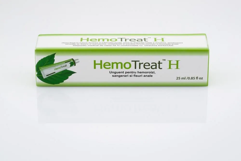 Unguent pentru hemoroizi HemoTreat H , 25 ml, GlobalTreat