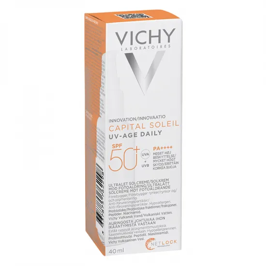 VICHY Capital Soleil UV-AGE Daily SPF50 fluid impotriva foto-imbatranirii tenului x 40ml