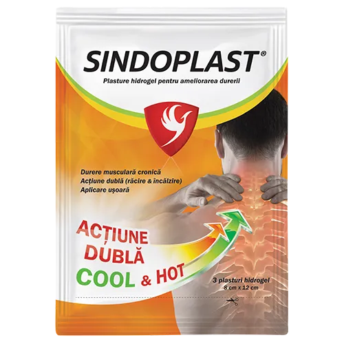 Sindoplast - plasturi cu hidrogel x 3 bucati