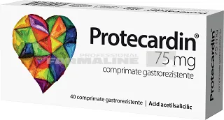 Protecardin 75 mg 40 comprimate gastrorezistente