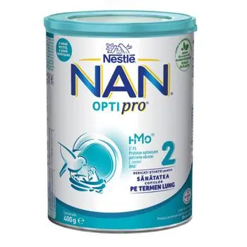 Lapte praf Nan 2 Optipro Premium +6 luni, 400g, Nestle