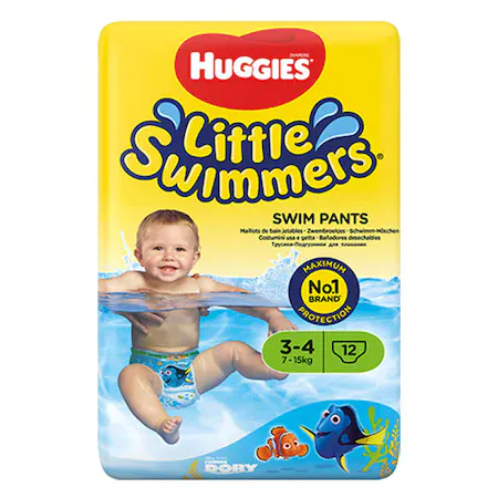 Huggies Scutece de apa Little Swimmers nr. 3-4 (7-15 kg) x 12 bucati