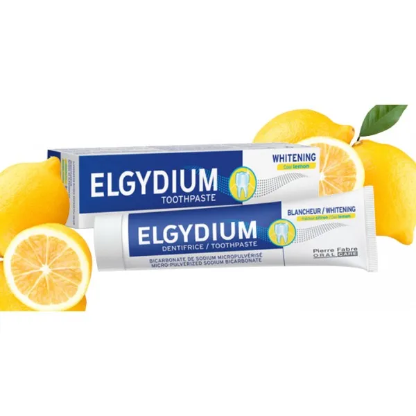 Elgydium Whitening Cool Lemon Pasta de dinti pentru albire 75 ml