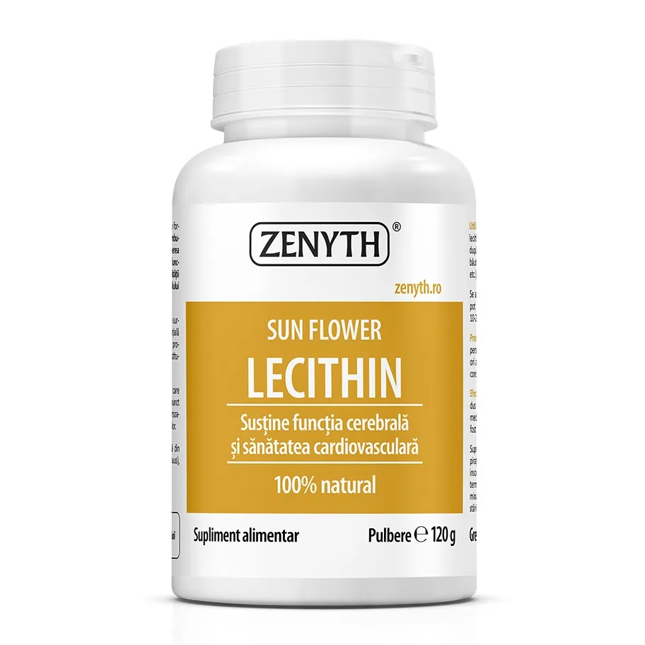 Lecitina din floarea soarelui, 120 g, Zenyth