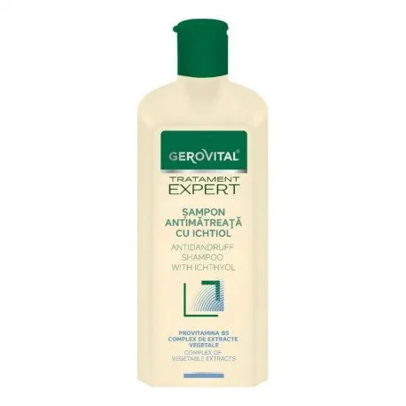 Gerovital Tratament Expert Sampon antimatreata cu ichtiol, 250 ml