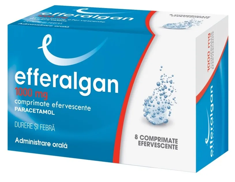 EFFERALGAN 1000MG X 8 COMPRIMATE EFERVESCENTE