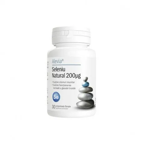 Alevia Seleniu Natural 200 mcg, 30 comprimate