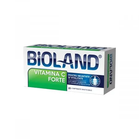 Vitamina C Forte 500 mg Bioland, 20 comprimate, Biofarm