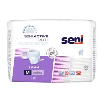 Scutece pentru adulti tip chilot Active Plus Medium, 10 bucati, Seni