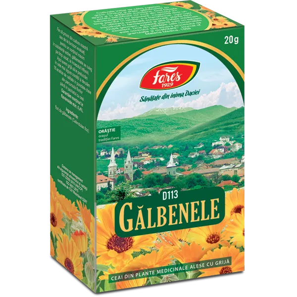 Fares Ceai Galbenele Flori 20g vrac