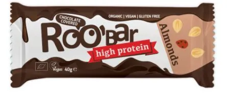 Roobar Baton Proteic Migdale invelit in Ciocolatax 40g