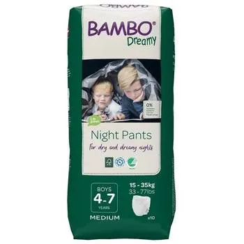 Scutece de noapte Dreamy Boy, 15-35kg, 10 bucati, Bambo Nature