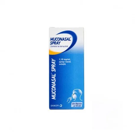 Muconasal spray 1,18 mg / ml x 10 ml spray nazal