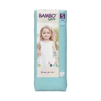 Scutece Ecolabel Tall Nr. 5 pentru 12-18 kg, 44 bucati, Bambo Nature