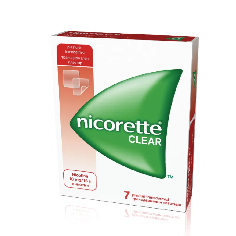 NICORETTE CLEAR 10 mg/16 ore x 7