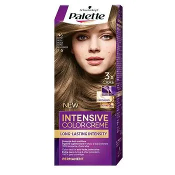 Vopsea crema permanenta Palette Intensive N6 (7-0) Blond mediu, 110ml, Schwarzkopf