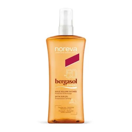 Ulei satinat SPF50+ Bergasol Expert, 150 ml, Noreva