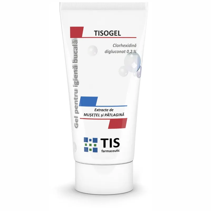 Tisogel gel oral cu clorhexidina, 50 ml, Tis