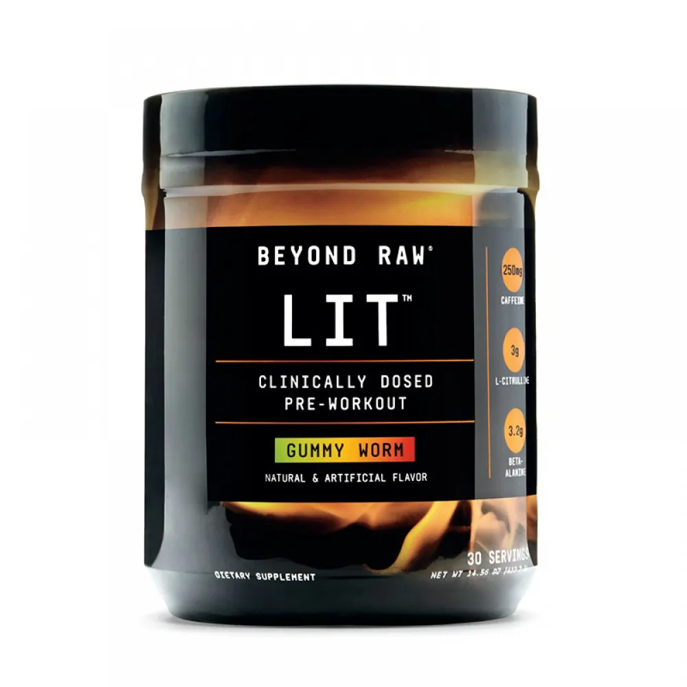 LIT Formula pre-workout cu aroma de jeleuri (412.8 grame), GNC Beyond Raw