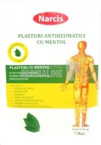 Narcis Plasture antireumatic cu mentol 12 cm x 18 cm