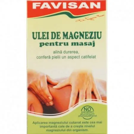 Ulei de magneziu pentru masaj, 125 ml, Favisan