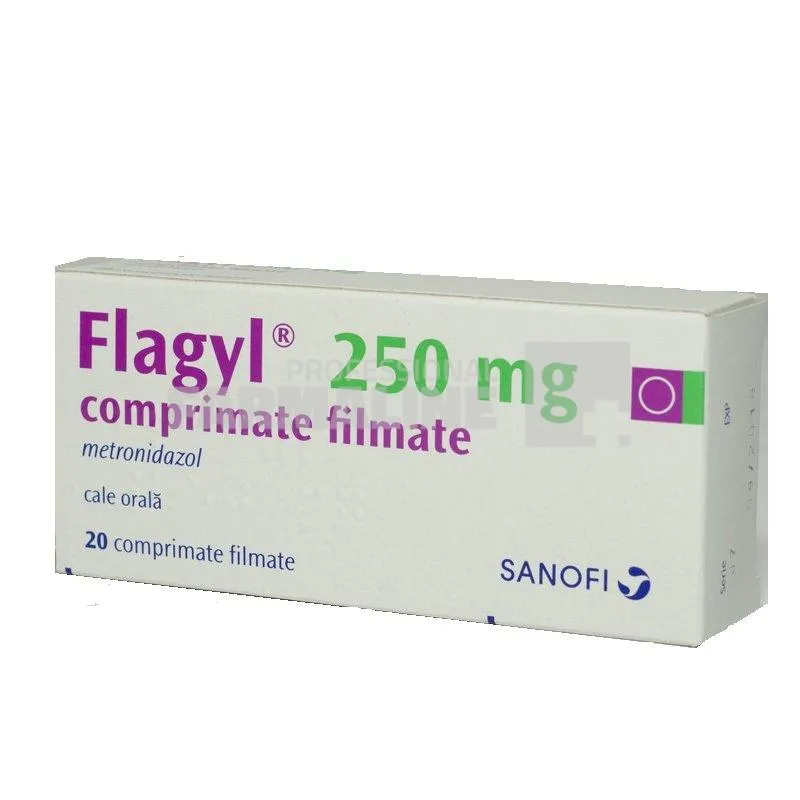 FLAGYL vezi J01XD01 x 20 COMPR. FILM. 250mg LABORATOIRE AVENTIS - SANOFI
