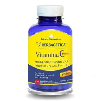 Vitamina C Forte 400mg, 120 capsule, Herbagetica