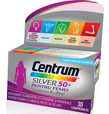 CENTRUM SILVER 50+ FEMEI 30 COMPRIMATE