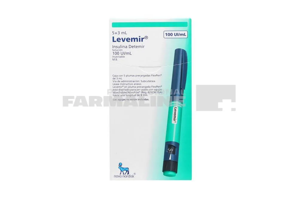 LEVEMIR FLEXPEN 100 U/ml X 5