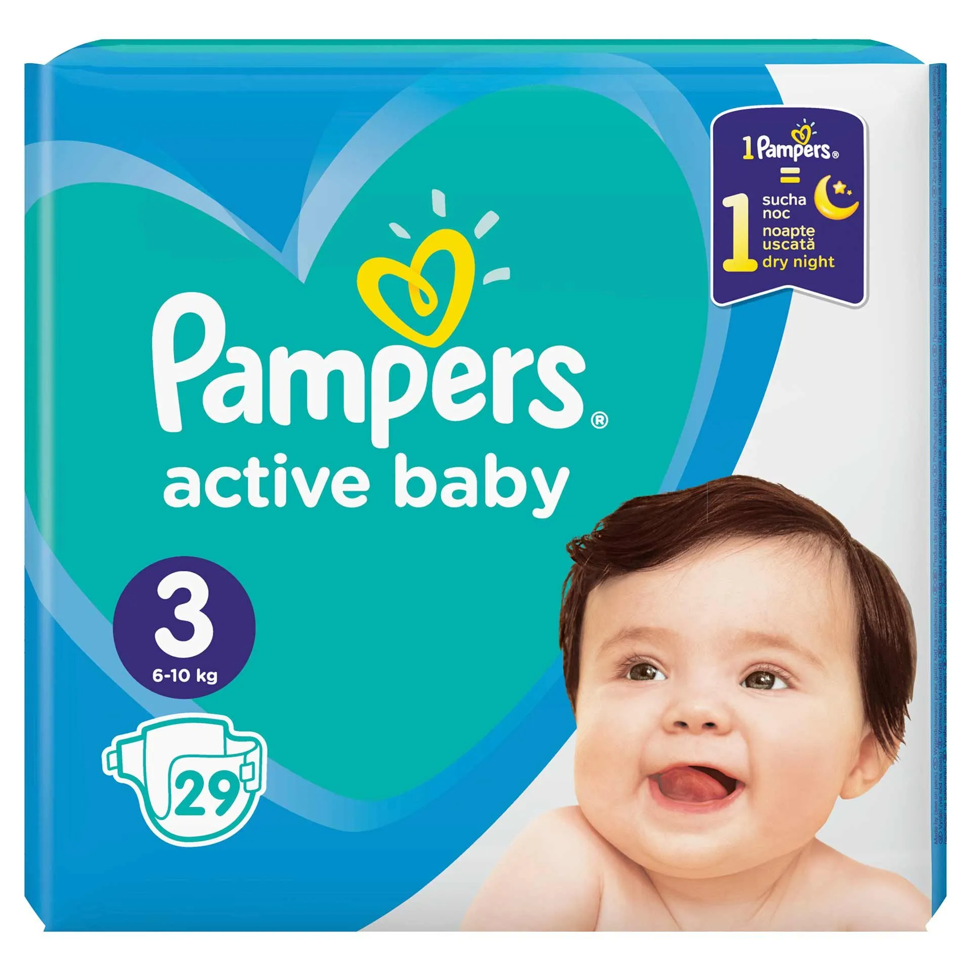 Pampers 3 Active Baby 6-10kg x 29 bucati