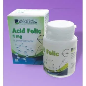 ACID FOLIC 1MG X 50CP BIOGALENICA