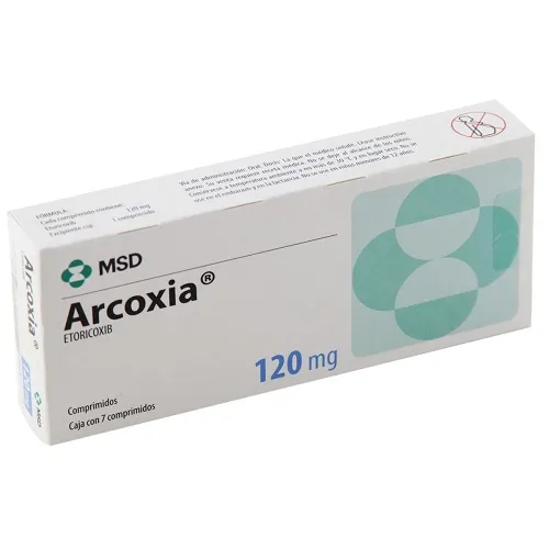 ARCOXIA 120 mg x 7 COMPR. FILM. 120mg MERCK SHARP & DOHME