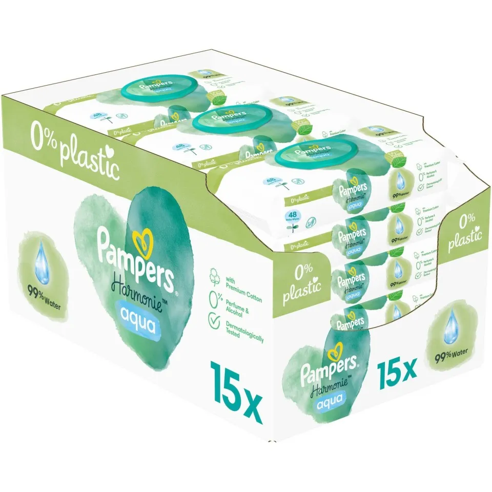 PAMPERS SERVETELE UMEDE AQUA 720 BUCATI (15X48)