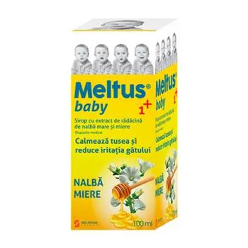 Meltus sirop baby 1+ cu nalba si miere, 100ml, Labormed