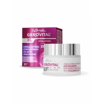 GEROVITAL H3 EVOLUTION CREMA ANTIRID CONCENTRATA CU ACID HIALURONIC 50ML