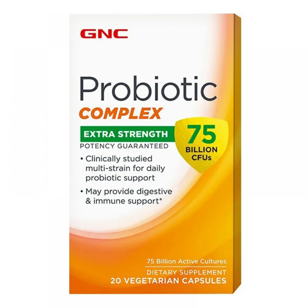 Probiotic Complex 75 miliarde culturi vii (20 capsule), GNC