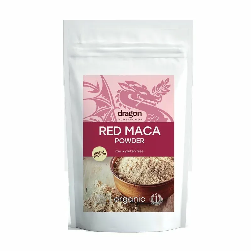 Pulbere Bio de maca rosie, 100 g, Dragon Superfoods