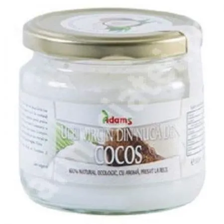 Ulei de Cocos BIO, virgin presat la rece, 300ml, Adams Vision