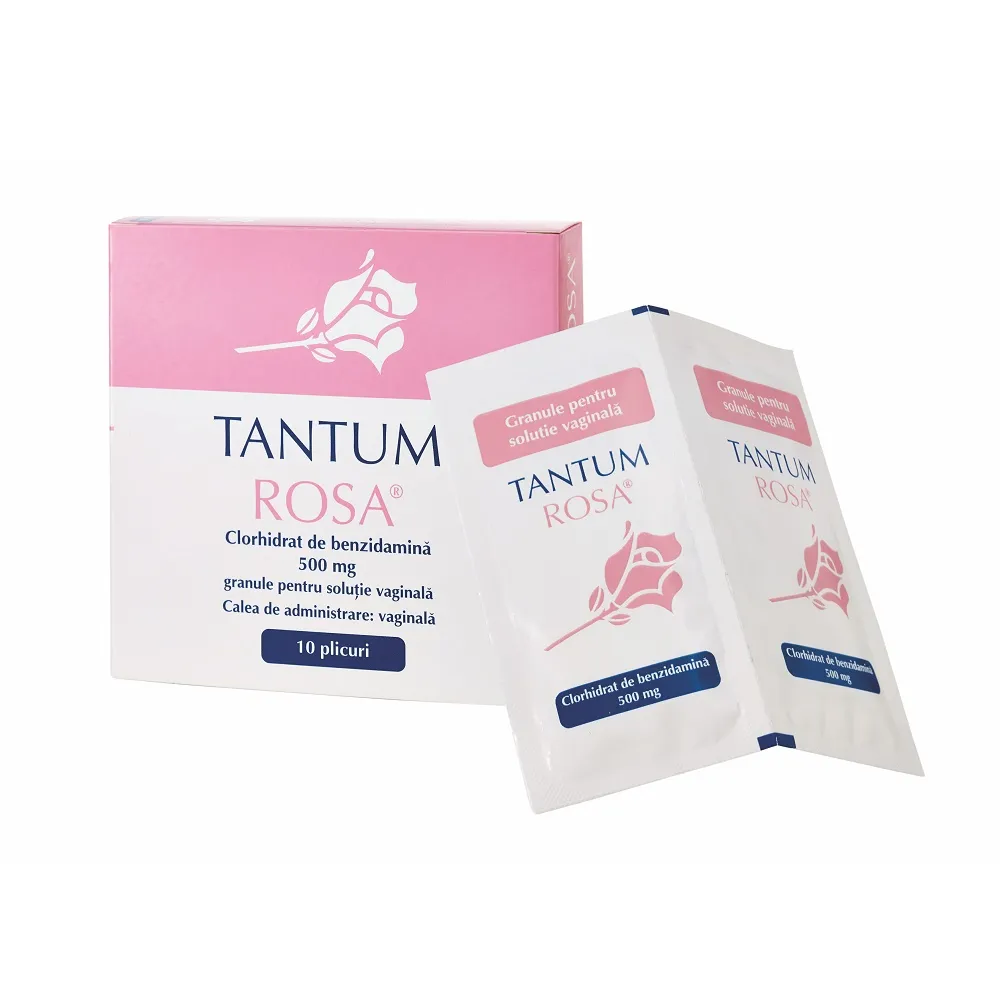 Tantum Rosa 500mg sol vag x 10 plicuri