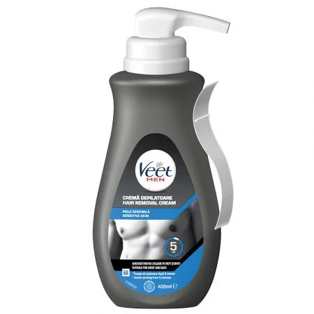 Crema depilatoare pentru barbati, 400 ml, Veet Men