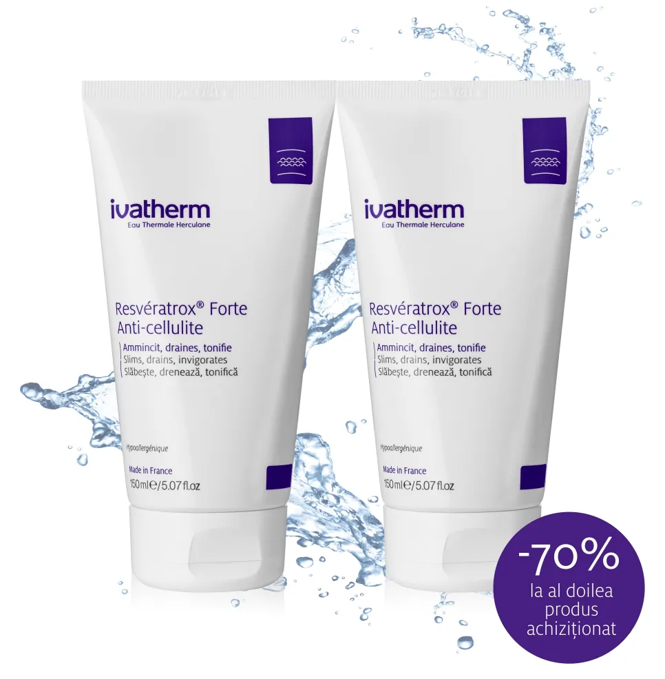 IVATHERM Pack Crema anticelulitica Resveratrox Forte 150 ml 11 (70% reducere)
