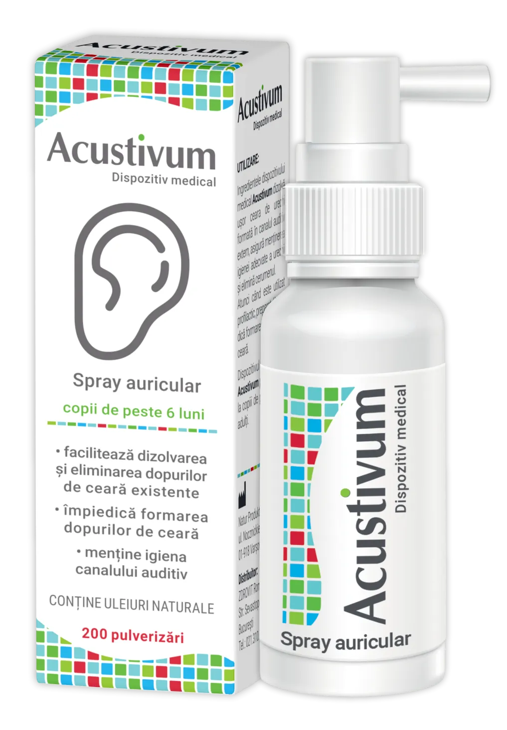 Spray auricular Acustivum, 20 ml, Zdrovit