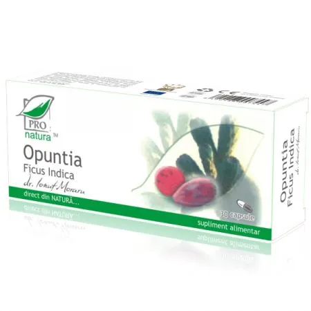 Opuntia Ficus Indica, 30 capsule, Pro Natura