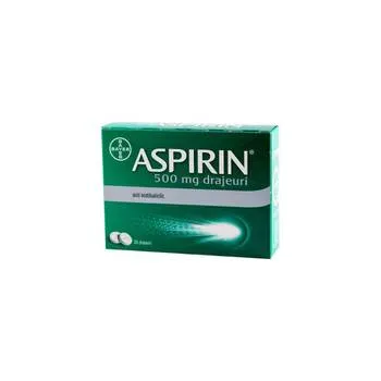 Aspirin 500 mg, 20 drajeuri, Bayer