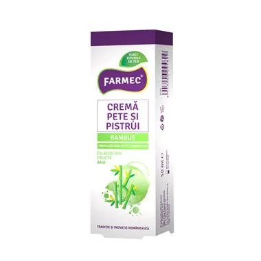 Farmec Crema pentru pete si pistrui cu Bambus 50 ml