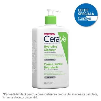 Gel de spalare hidratant pentru piele normal-uscata, 1000ml, CeraVe