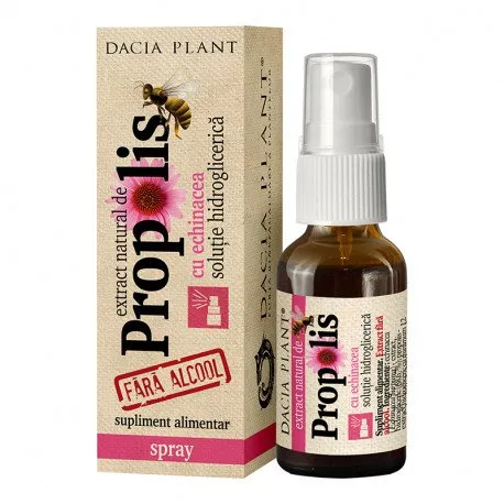 Dacia Plant Spray Propolis cu Echinacea fara alcool, 20 ml